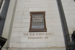 The Old Stone Bank was Founded in 1819